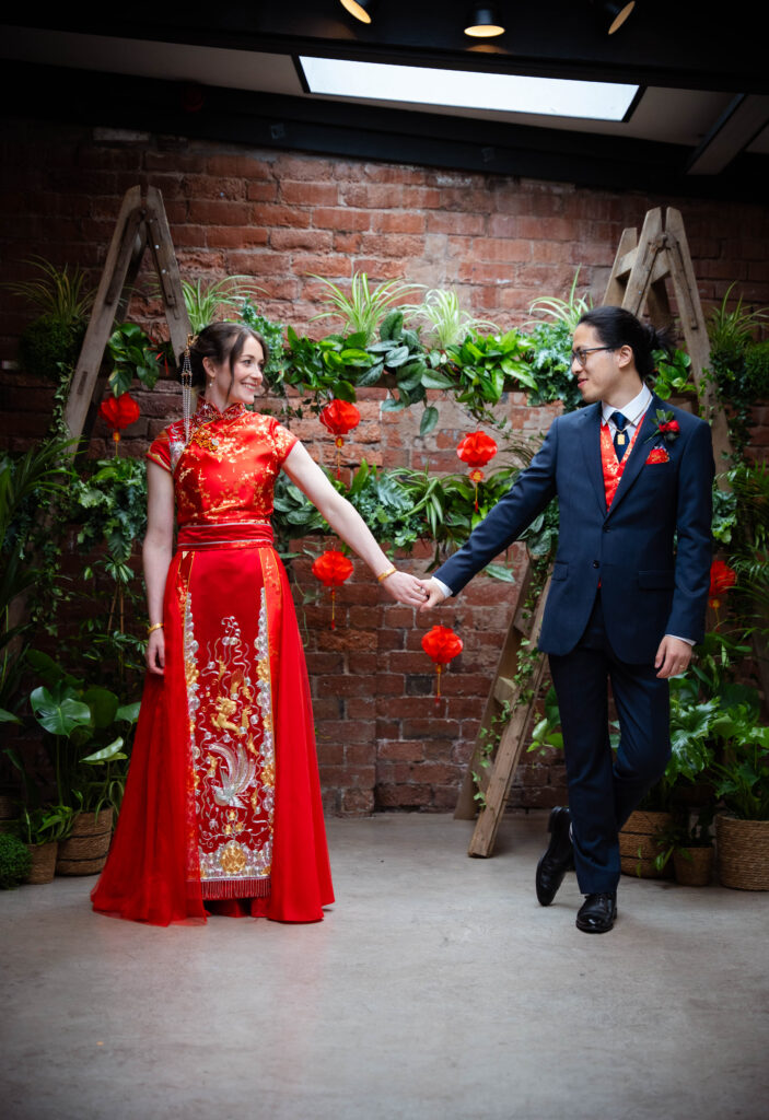 Cultural Wedding Styling Doorway Backdrop with Lanterns